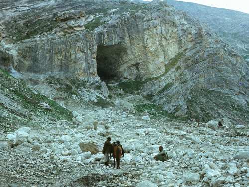 Cave in mountain